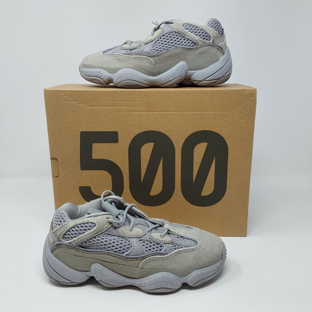 adidas Yeezy 500 Stone Salt Kids 13K Grey ID2442 Sneakers New w Box Tags